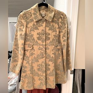 EUC Elevenses Vintage Anthropologie Brocade Tapestry Floral Coat